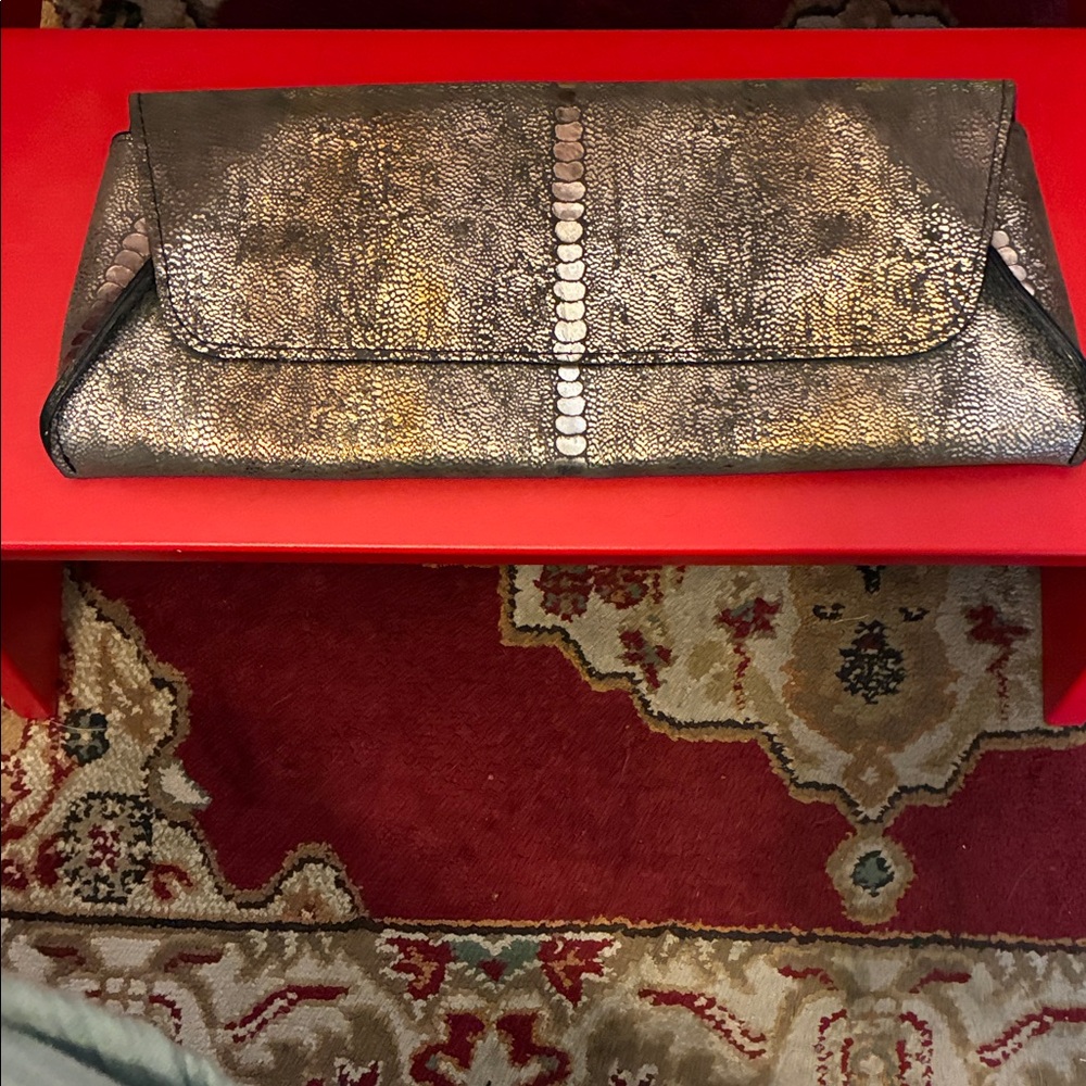 Anthony Luciano Chic Gold and Black Clutch